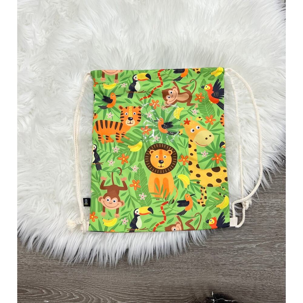 Jungle Drawstring Backpack 15'X13' - Picture 2 of 3